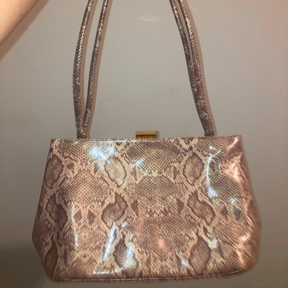 Brown Snakeskin Purse